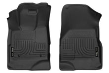 Load image into Gallery viewer, Husky Liners 10-17 GM Equinox/Terrain X-Act Contour Front Black Floor Liners - Main Product View