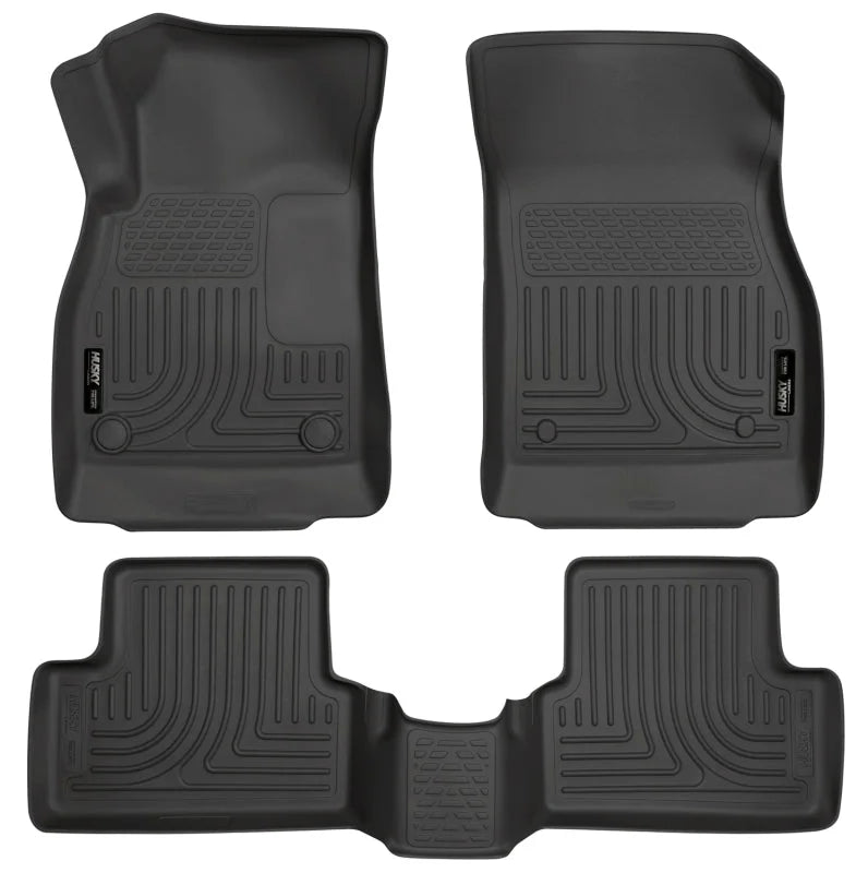 Husky Liners 11-12 Chevrolet Cruze WeatherBeater Combo Black Floor Liners - Main Product View