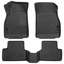 Load image into Gallery viewer, Husky Liners 11-12 Chevrolet Cruze WeatherBeater Combo Black Floor Liners - Main Product View