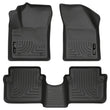 Load image into Gallery viewer, Husky Liners 11-12 Dodge Avenger/Chrysler 200 WeatherBeater Combo Black Floor Liners - Main Product View