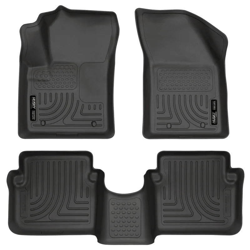 Husky Liners 11-12 Dodge Avenger/Chrysler 200 WeatherBeater Combo Black Floor Liners - Main Product View