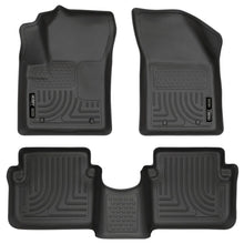 Load image into Gallery viewer, Husky Liners 11-12 Dodge Avenger/Chrysler 200 WeatherBeater Combo Black Floor Liners - Main Product View