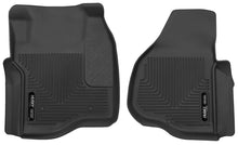 Load image into Gallery viewer, Husky Liners 11-12 Ford F250/F350/F450 Series Reg/Super/Crew Cab X-Act Contour Black Floor Liners - Main Product View