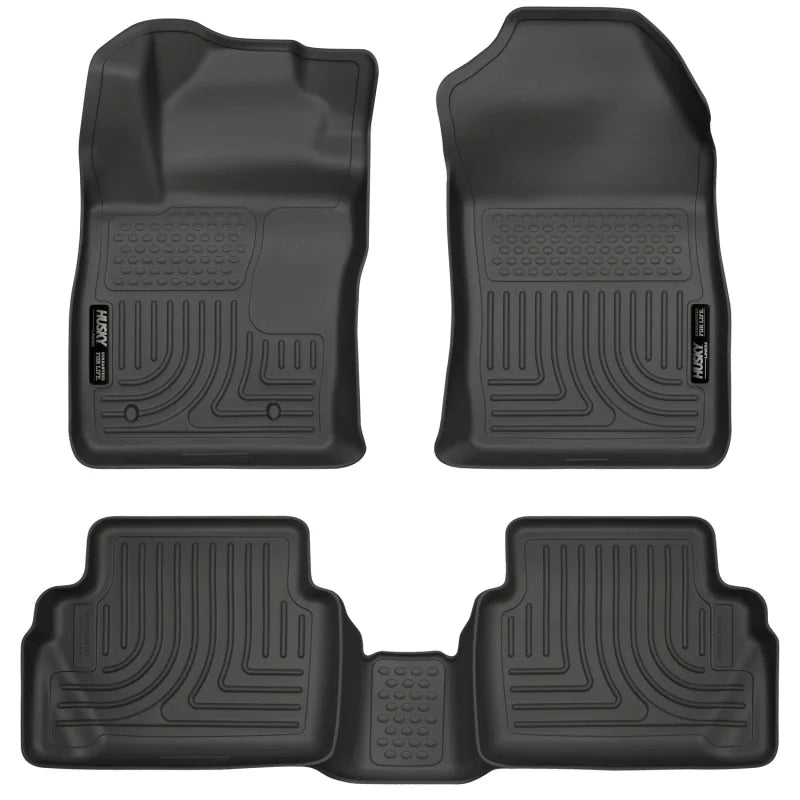 Husky Liners 11-12 Ford Fiesta WeatherBeater Combo Black Floor Liners - Main Product View