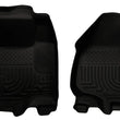 Load image into Gallery viewer, Husky Liners 11-12 Ford Super Duty Crew &amp; Extended Cab WeatherBeater Front Row Black Floor Liners - Main Product View
