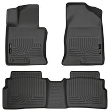 Load image into Gallery viewer, Husky Liners 11-12 Hyundai Sonata WeatherBeater Combo Black Floor Liners - Main Product View