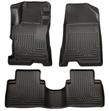 Load image into Gallery viewer, Husky Liners 11-12 Kia Sorento (Auto Trans. Only) WeatherBeater Combo Black Floor Liners - Main Product View