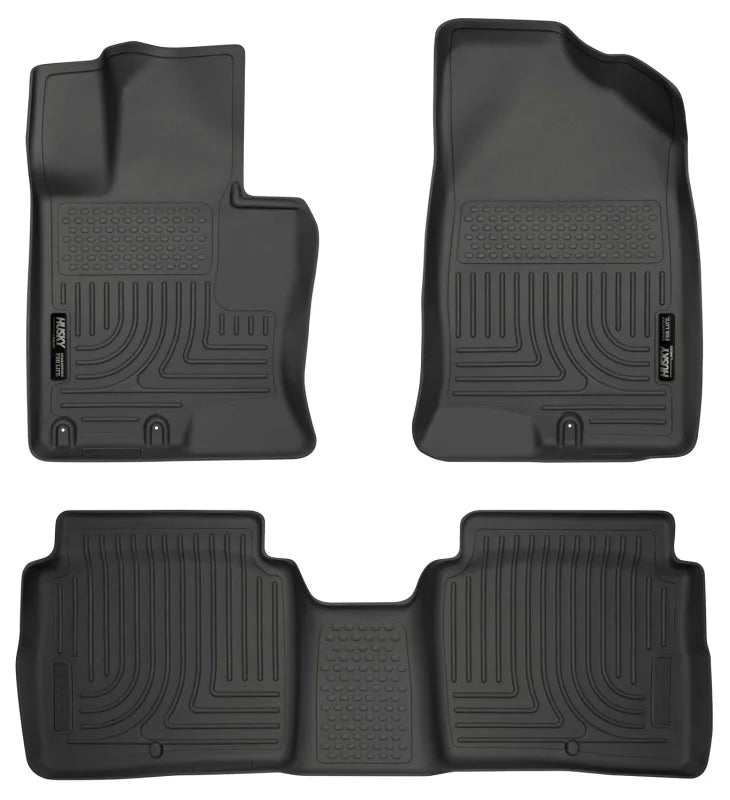 Husky Liners 11-14 Kia Optima Weatherbeater Black Front & 2nd Seat Floor Liners - Main Product View
