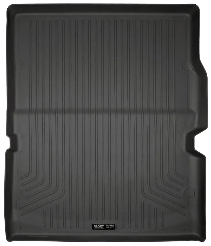 Husky Liners 11-22 Dodge Durango WeatherBeater (Over Folded 3rd Row) Black Rear Cargo Liner - Main Product View