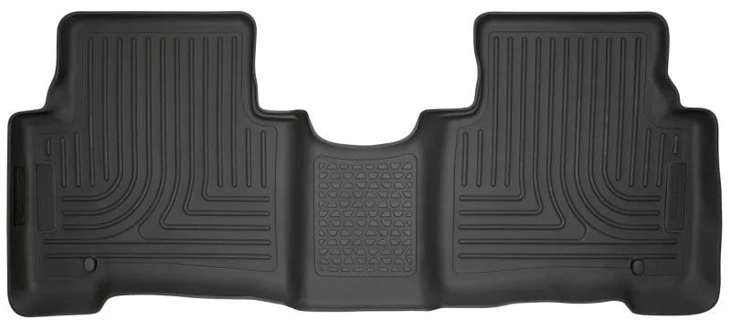 Husky Liners 13-15 Hyundai Sante Fe GLS/Limited WeatherBeater 2nd Seat Black Floor Liners - Main Product View