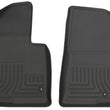 Load image into Gallery viewer, Husky Liners 13-15 Hyundai Sante Fe GLS/Limited WeatherBeater Front Row Black Floor Liners - Main Product View