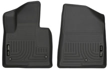 Load image into Gallery viewer, Husky Liners 13-15 Hyundai Sante Fe GLS/Limited WeatherBeater Front Row Black Floor Liners - Main Product View