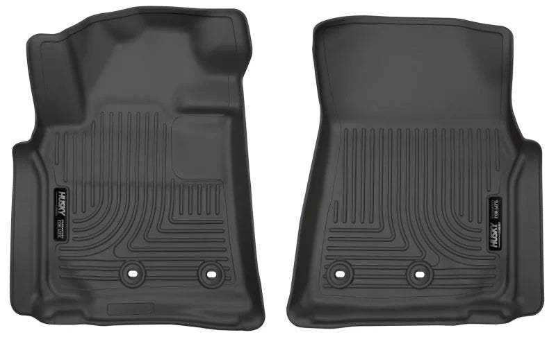 Husky Liners 13-16 Lexus LX570 / 13-16 Toyota Land Cruiser Weatherbeater Black Front Floor Liners - Main Product View