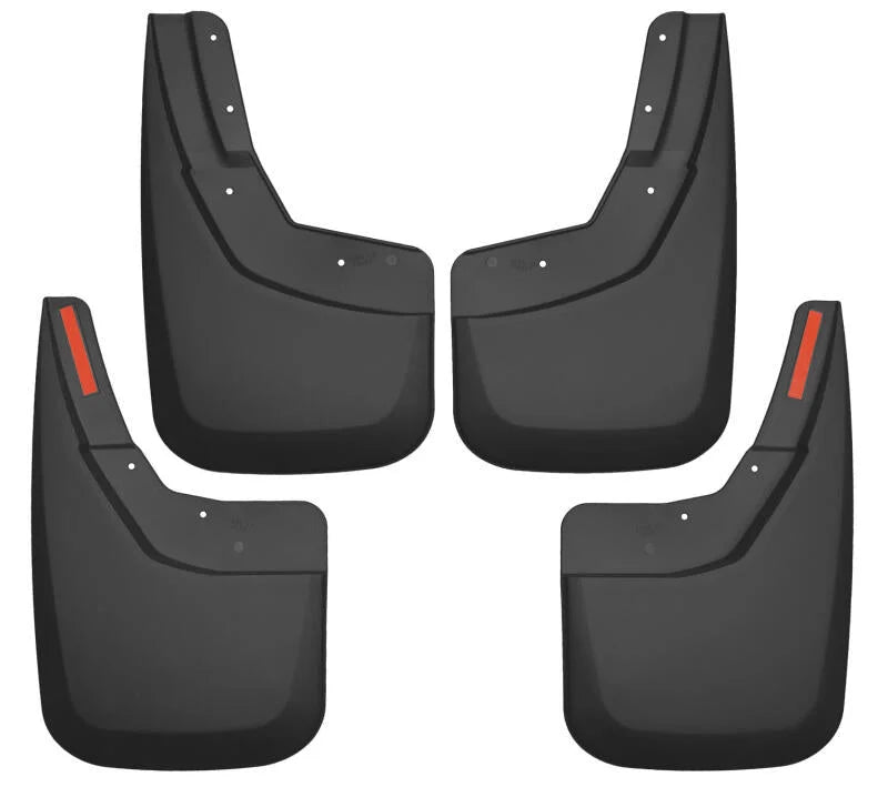 Husky Liners 14-17 Chevy Silverado 1500 / 15-16 Silverado 2500 HD Front and Rear Mud Guards - Black - Main Product View