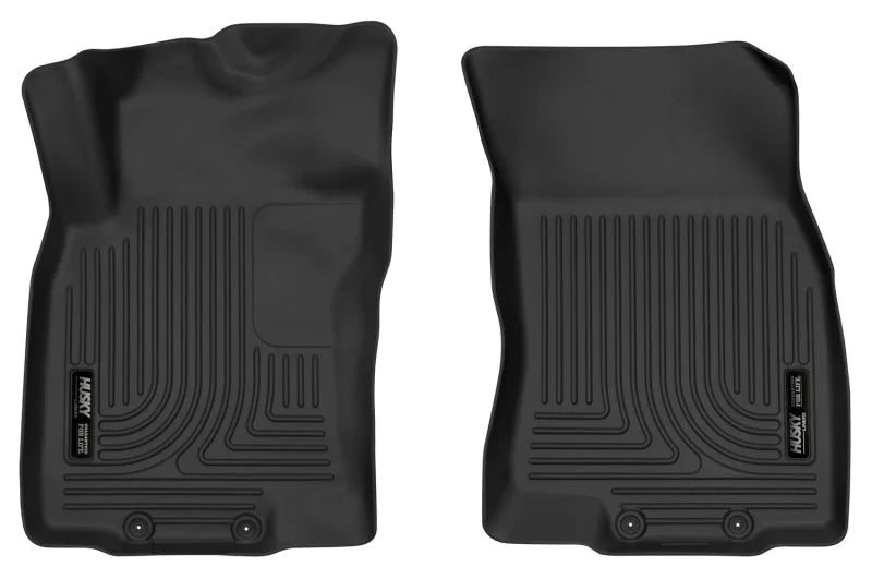 Husky Liners 14-18 Nissan Rogue / 14-15 Nissan X-Trail X-Act Contour Black Front Floor Liners - Main Product View