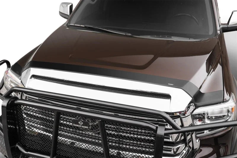 Husky Liners 14-21 Toyota Tundra Aeroskin Hood Protector - Smoke - Side View