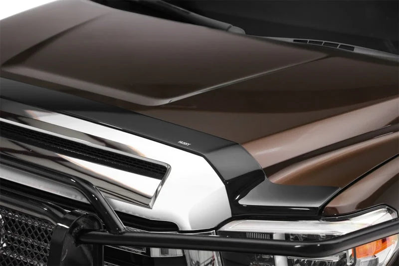 Husky Liners 14-21 Toyota Tundra Aeroskin Hood Protector - Smoke - Back View