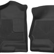 Load image into Gallery viewer, Husky Liners 14 Chevrolet Silverado 1500 / GMC Sierra 1500 X-Act Contour Black Front Floor Liners - Main Product View