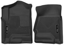 Load image into Gallery viewer, Husky Liners 14 Chevrolet Silverado 1500 / GMC Sierra 1500 X-Act Contour Black Front Floor Liners - Main Product View