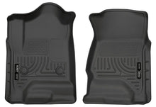 Load image into Gallery viewer, Husky Liners 14 Chevrolet Silverado 1500/GMC Sierra 1500 WeatherBeater Black Front Floor Liners - Main Product View
