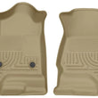 Load image into Gallery viewer, Husky Liners 14 Chevrolet Silverado 1500/GMC Sierra 1500 WeatherBeater Tan Front Floor Liners - Main Product View