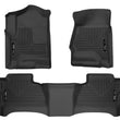 Load image into Gallery viewer, Husky Liners 14 Chevrolet Silverado/GMC Sierra WeatherBeater Black Front &amp; 2nd Seat Floor Liners - Main Product View