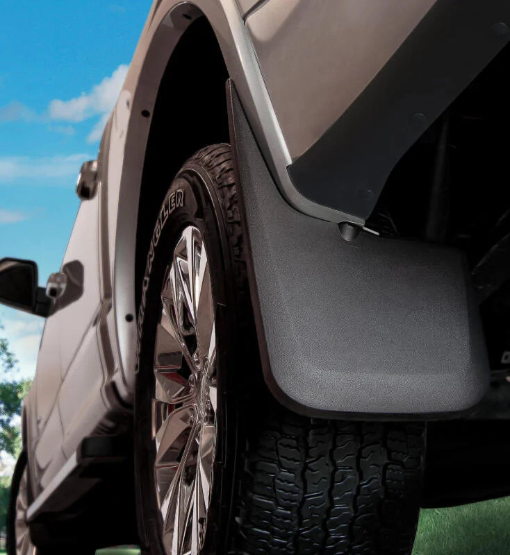 Husky Liners 14 GMC Sierra 1500 Custom Rear Black Mud Guards - Detail View