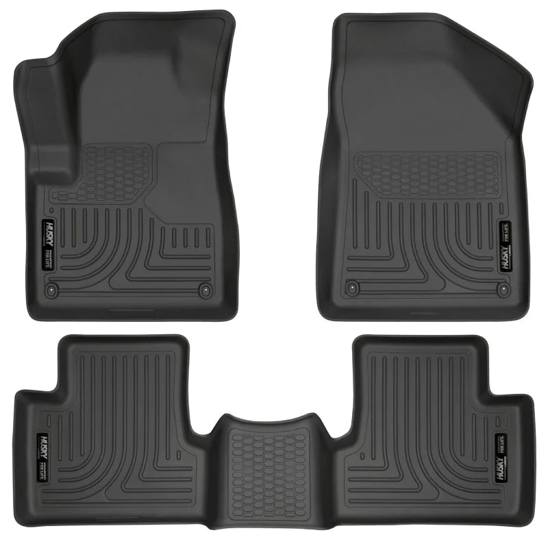 Husky Liners 14 Jeep Cherokee WeatherBeater Black Front and Second Seat Floor Liners - Main Product View