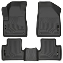 Load image into Gallery viewer, Husky Liners 14 Jeep Cherokee WeatherBeater Black Front and Second Seat Floor Liners - Main Product View