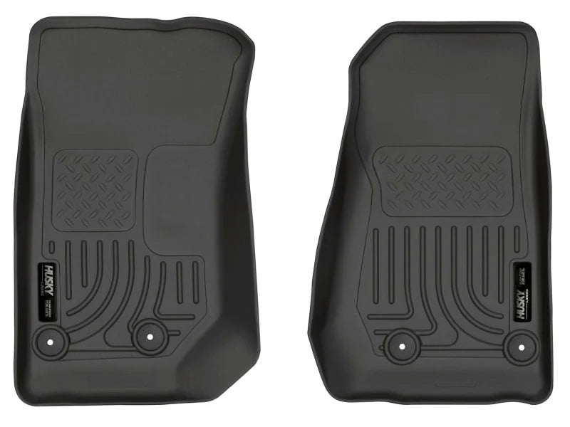 Husky Liners 14 Jeep Wrangler 2/4 Door Weatherbeater Black Front Floor Liners - Main Product View