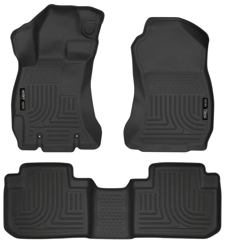Husky Liners 14 Subaru Forester Weatherbeater Black Front & 2nd Seat Floor Liners - Main Product View