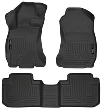 Load image into Gallery viewer, Husky Liners 14 Subaru Forester Weatherbeater Black Front &amp; 2nd Seat Floor Liners - Main Product View