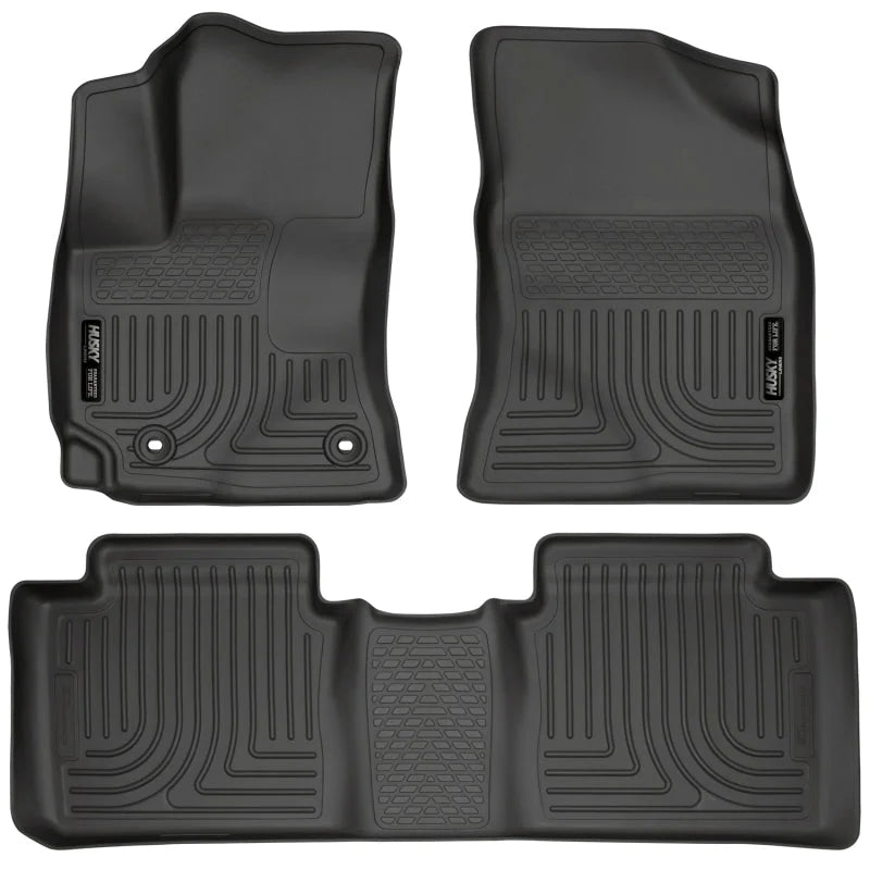 Husky Liners 14 Toyota Corolla Weatherbeater Black Front & 2nd Seat Floor Liners - Main Product View