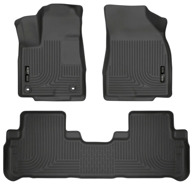 Husky Liners 14 Toyota Highlander Weatherbeater Black Front & 2nd Seat Floor Liners - Main Product View