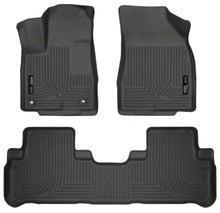 Load image into Gallery viewer, Husky Liners 14 Toyota Highlander Weatherbeater Black Front &amp; 2nd Seat Floor Liners - Main Product View