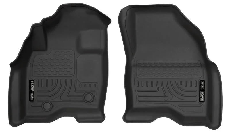 Husky Liners 15-17 Ford Explorer WeatherBeater Black Front Floor Liners - Main Product View