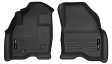 Load image into Gallery viewer, Husky Liners 15-17 Ford Explorer WeatherBeater Black Front Floor Liners - Main Product View