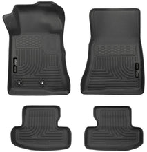 Load image into Gallery viewer, Husky Liners 15-22 Ford Mustang WeatherBeater Black Front &amp; Second Seat Floor Liner - Main Product View