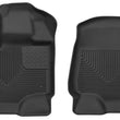 Load image into Gallery viewer, Husky Liners 15-23 Ford F-150 Super/Super Crew Cab WeatherBeater Black Front Floor Liners - Main Product View