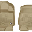 Load image into Gallery viewer, Husky Liners 15-23 Ford F-150 Super/Super Crew Cab WeatherBeater Tan Front Floor Liners - Main Product View