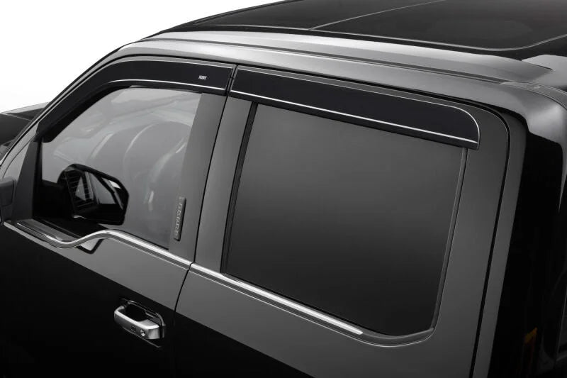 Husky Liners 15-24 Ford F-150 (Incl. Raptor/Lightning) Ventvisor Low Profile (4pc) - Smoke - Back View
