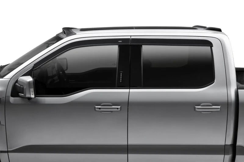 Husky Liners 15-24 Ford F-150 (Incl. Raptor/Lightning) Ventvisor Low Profile (4pc) - Smoke - Installation View