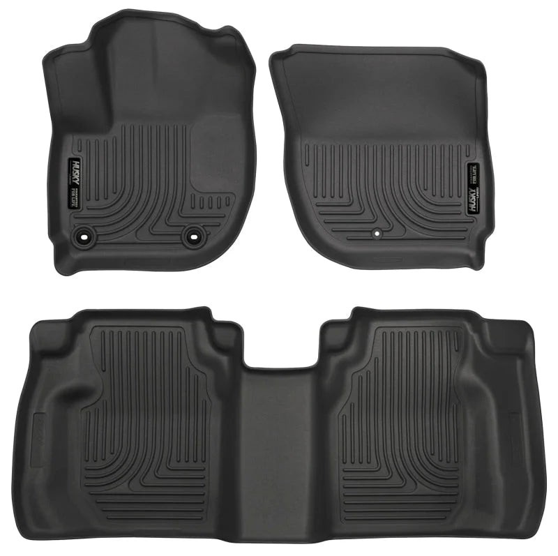 Husky Liners 15 Honda Fit Weatherbeater Black Front and Second Seat Floor Liners - Main Product View