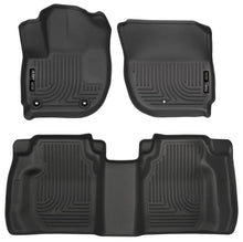 Load image into Gallery viewer, Husky Liners 15 Honda Fit Weatherbeater Black Front and Second Seat Floor Liners - Main Product View