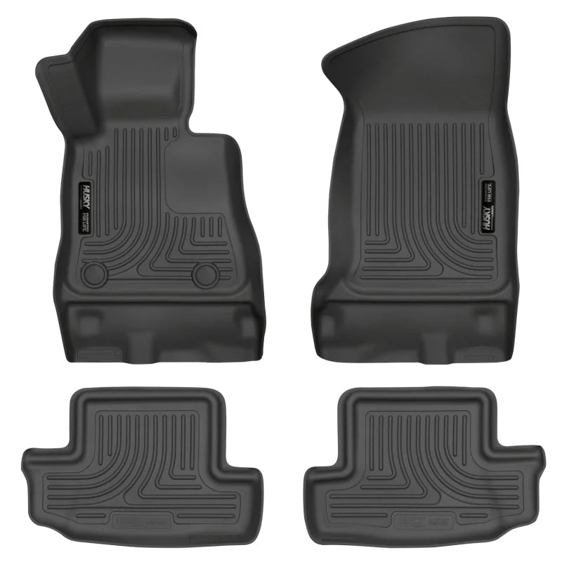 Husky Liners 16-17 Chevy Camaro WeatherBeater Front and Second Row Black Floor Liners - Main Product View