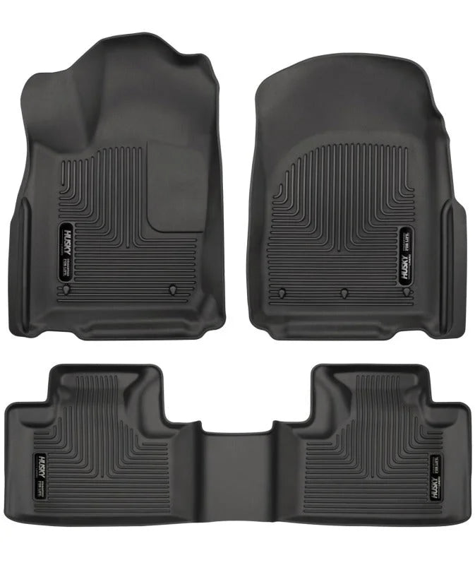 Husky Liners 16-22 Dodge Durango Weatherbeater Black Front & 2nd Seat Floor Liners - Main Product View
