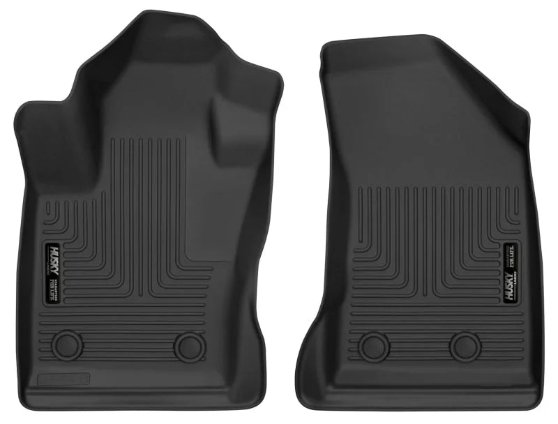 Husky Liners 17-18 Jeep Compass X-Act Contour Black Front Floor Liners - Main Product View