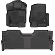 Load image into Gallery viewer, Husky Liners 17-19 F-250/F-350/F-450 Crew Cab Weatherbeater Black Front &amp; 2nd Seat Floor Liners - Main Product View