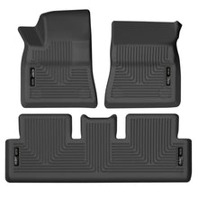 Load image into Gallery viewer, Husky Liners 17-21 Tesla 3 Weatherbeater Front &amp; 2nd Seat Floor Liners - Black - Main Product View