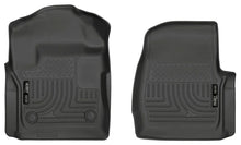 Load image into Gallery viewer, Husky Liners 17 Ford F-250 F-350 Super Duty Standard Cab WeatherBeater Black Front Floor Liners - Main Product View